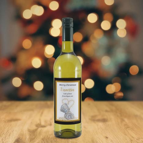 Personalised Me to You Heart Shape Lights White Wine Extra Image 1